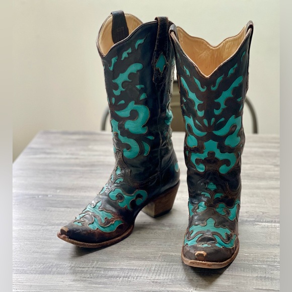 A RARE VINTAGE stunner! Cowboy Boots! - Picture 3 of 11